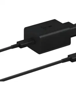 Nabíjačky pre mobilné telefóny Rýchlonabíjačka Samsung 45W s USB-C káblom, čierna EP-T4510XBEGEU