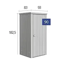 Úložné boxy Biohort Skriňa na náradie Biohort vel. 90 93 x 83 (sivý kremeň metalíza)