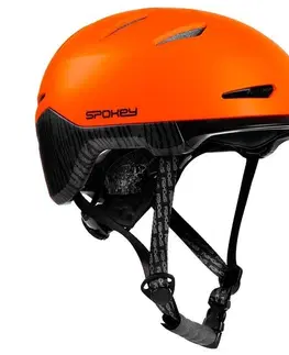 Cyklistické helmy Prilba Spokey DOWNTOWN IN-MOLD oranžová