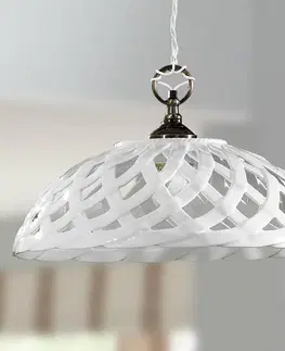 Závesné svietidlá Ceramiche Závesná lampa Emanuel Keramik priemer Ø 42 cm