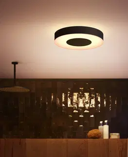 SmartHome stropné svietidlá Philips Hue Philips Hue Xamento stropné LED svetlo 38cm čierna