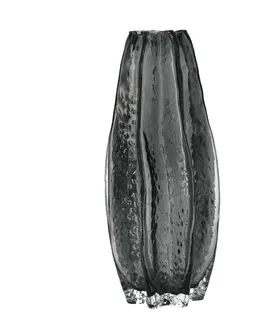 Vázy, misy Váza Anemos 14x30cm grey black