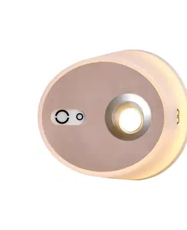 Nástenné svietidlá Carpyen LED svetlo Zoom, bodové svetlá, USB, ružovo-medená