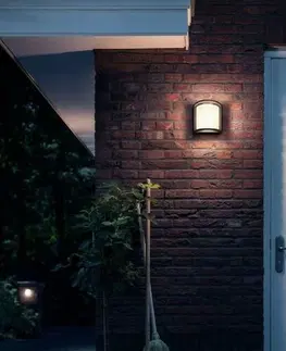 Záhradné lampy Philips Samondra UltraEfficient vonkajšie nástenné LED svietidlo 3,8 W 2700K, antracit