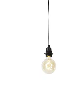 Zavesne lampy Moderná závesná lampa čierna stmievateľná - Cava Luxe 1