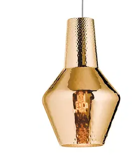 Závesné svietidlá Ailati Závesné svetlo Romeo 130 cm staro zlatá metalíza