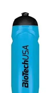 Fitness príslušenstvo Športová fľaša s nápisom - Biotech USA 750 ml Modrá priesvitná