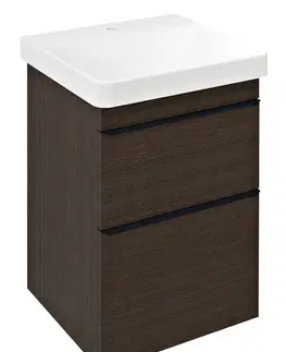 Kúpeľňa SAPHO - SITIA umývadlová skrinka 46,4x70x44,2cm, 2x zásuvka, borovica rustik SI050-1616