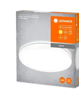 Stropné svietidlá LEDVANCE LEDVANCE Orbis Ultra Slim, biela, Ø 23,5 cm