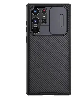 Puzdrá na mobilné telefóny Zadný kryt Nillkin CamShield Pro pre Samsung Galaxy S22 Ultra, čierna 57983107467