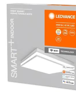 SmartHome stropné svietidlá LEDVANCE SMART+ LEDVANCE SMART+ WiFi Orbis magnet sivý, 45x45cm