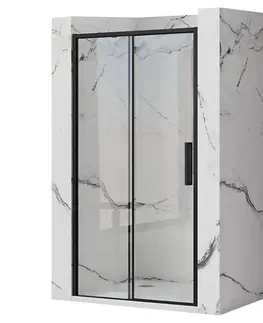 Sprchovacie kúty REA - Posuvné sprchové dvere Rapid Slide 100 čierna REA-K6400