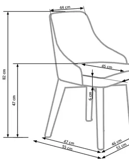 Jedálenské stoličky a kreslá Jedálenská stolička TOLEDO Halmar Dub medový / béžová (INARI 22)