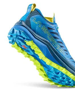 Pánske tenisky Pánske trailové topánky La Sportiva Jackal II Electric Blue/Lime Punch - 45
