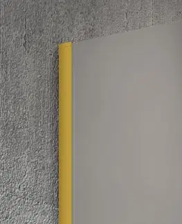Sprchové dvere GELCO - VARIO GOLD MATT jednodielna sprchová zástena na inštaláciu k stene, číre sklo, 1300  GX1213-01