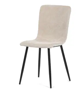 Bývanie a doplnky Súprava jedálenských polstrovaných stoličiek 4 ks, biela, 42 x 88 x 52 cm