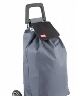 Nákupné tašky a košíky Kinekus Taška nákupná na kolieskach MADRID šedá