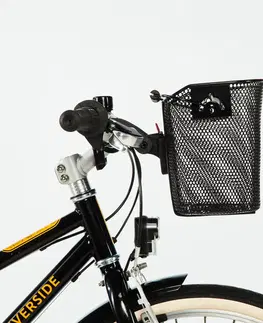 bicykle Cyklistický kovový košík čierny