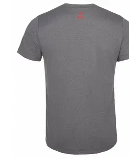 Tričká Pánske outdoorové oblečenie triko Kilpi GIACINTO-M tmavo šedá L