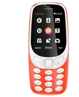 Mobilné telefóny Nokia 3310 Dual SIM 2017, červená A00028109