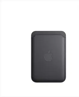 Puzdrá na mobilné telefóny Peňaženka FineWoven pre Apple iPhone s MagSafe, čierna MT2N3ZMA
