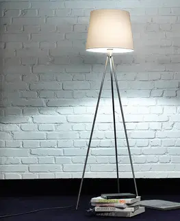 Stojacie lampy Knapstein Trojnohá stojaca lampa Pico, matný nikel