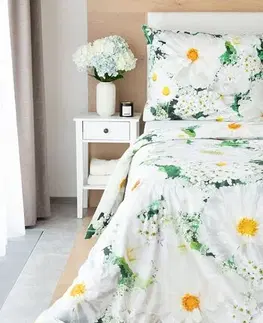 Obliečky Matějovský Bavlnené obliečky Deluxe Flowers, 140 x 200 cm, 70 x 90 cm