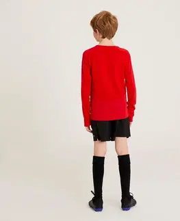 dresy Detský futbalový dres s dlhým rukávom Viralto Club červený