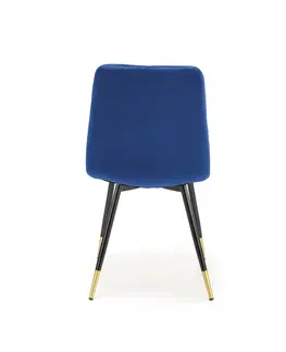 Jedálenské stoličky HALMAR K438 jedálenská stolička granátová / čierna