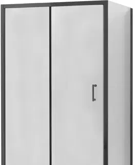 Sprchovacie kúty MEXEN/S - APIA sprchovací kút 130x100, transparent, čierna 840-130-100-70-00