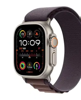 Inteligentné hodinky Apple Watch Ultra 2 GPS , 49mm , titánové puzdro  s alpinským remienkom indigová - S MRER3CSA