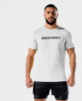 Tričká SQUATWOLF Tričko Iconic Muscle White  M