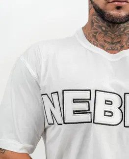 Pánske tričká Tričko s krátkym rukávom Nebbia Legacy 711 Black - XL