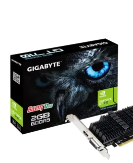 Grafické karty GIGABYTE GeForce GT 710 Grafická karta, Low Profile, GD5 2G GV-N710D5SL-2GL