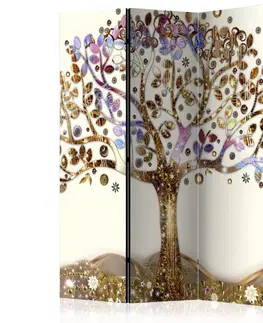 Paravány Paraván Golden Tree Dekorhome 135x172 cm (3-dielny)