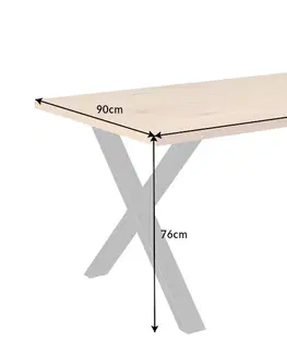 Jedálenské stoly Jedálenský stôl LADON X Dekorhome 180x90x76 cm