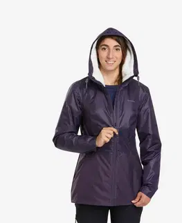 bundy a vesty Dámska nepremokavá zimná bunda na turistiku SH100 do -5 °C