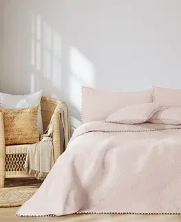 Prikrývky na spanie AmeliaHome Prehoz na posteľ Meadore púdrová, 220 x 240 cm, 220 x 240 cm
