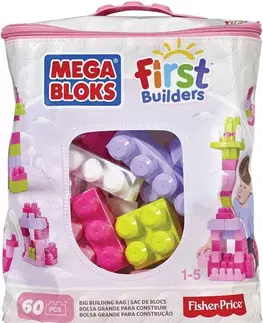 Hračky stavebnice MEGA BLOKS MEGA BLOKS - First Builders Building Bag Girls (60)