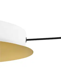 Závesné svietidlá LEDS-C4 LEDS-C4 Veneto LED závesné svietidlo, 3-pl., zlatá