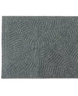 Koberce Rohožka  textile 45x70 šedý list