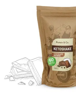 Ketodiéta Protein & Co. Ketoshake – proteínový diétny koktail Váha: 1 000 g, Zvoľ príchuť: Chocolate brownie