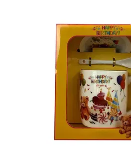 Hrnčeky a šálky MAKRO - Hrnček Happy Birthday rôzne dekory