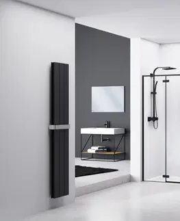 Sprchovacie kúty REA - Sprchové dvere Fargo 120 čierna matná REA-K6328