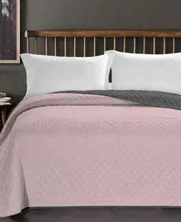 Prikrývky na spanie DecoKing Prehoz na posteľ Axel ružová, 220 x 240 cm