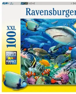 Hračky puzzle RAVENSBURGER - Žraločí útes 100 dielikov