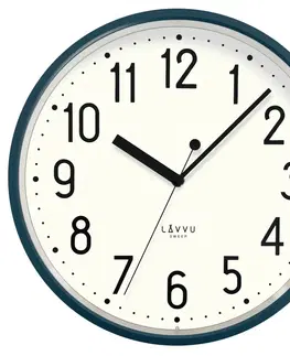 Hodiny LAVVU Tmavomodré hodiny, pr. 29,5 cm
