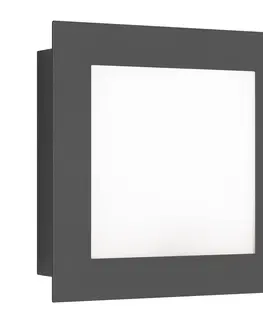 Vonkajšie nástenné svietidlá LCD Vonkajšie nástenné LED svietidlo 3007LED grafit