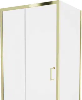 Sprchovacie kúty MEXEN/S - Apia sprchovací kút obdĺžnik 140x90, transparent, zlatá 840-140-090-50-00