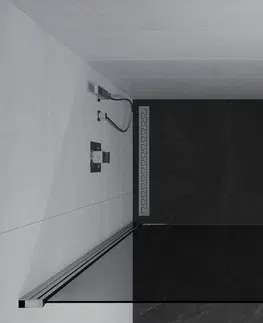 Sprchovacie kúty MEXEN/S - Pretória sprchovací kút 100x110, grafit, chróm 852-100-110-01-40